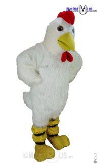 White Hen Mascot Costume T0154