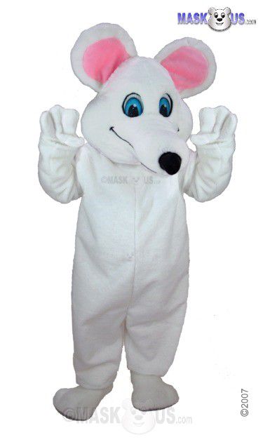 White Mouse Mascot Costume T0067