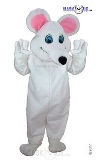 White Mouse Mascot Costume T0067