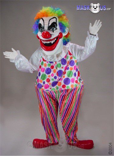 Evil Clown, Deluxe Adult Size Circus Clown Mascot Costume - 29197 ...