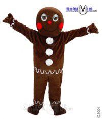 Gingerbread Man Mascot Costume 44345