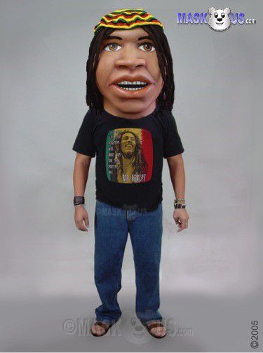 Rasta Man Mascot Costume 47127