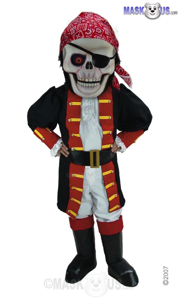 Viving Costumes Piraten-Schal Mit Totenkopf – 35x35 Cm, Karneval & Kostüm-Zubehör